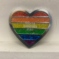 Magnet Bling Heart Rainbow